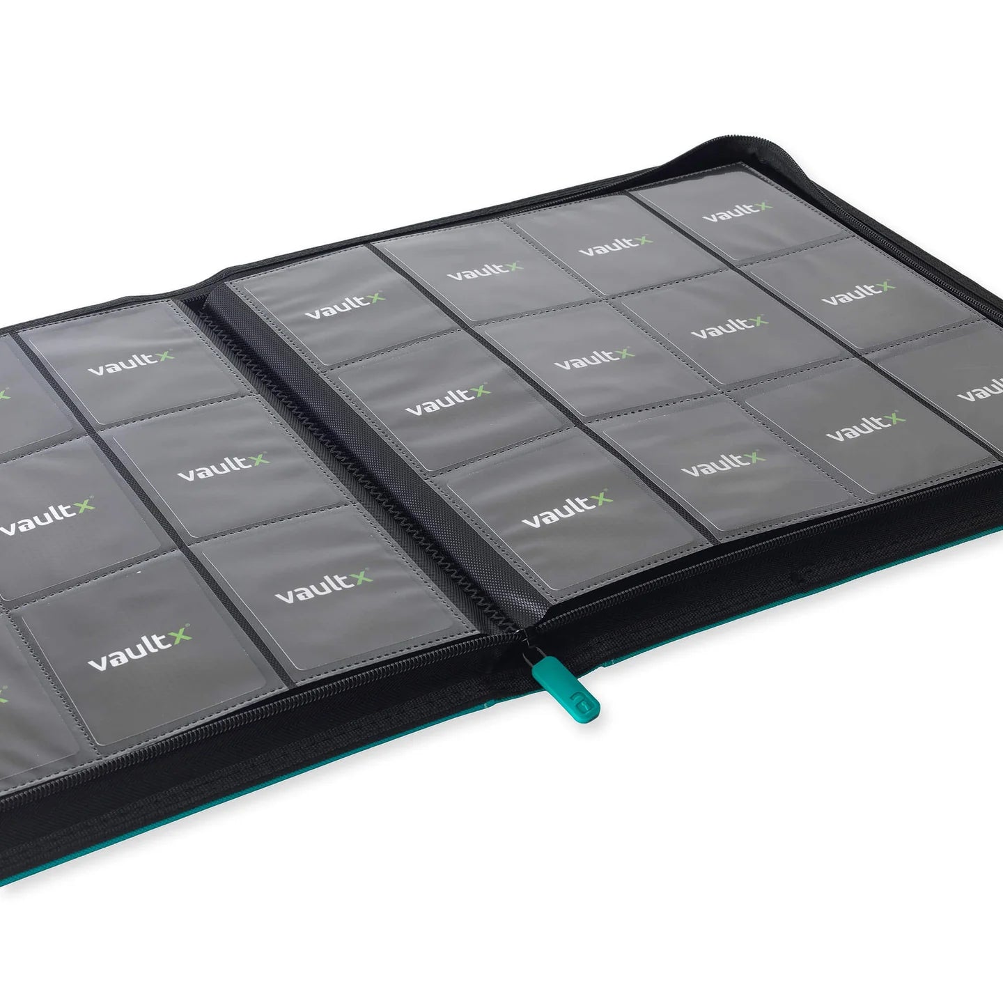 Vault X: 12-Pocket Zip Binder – Exo-Tec® Teal