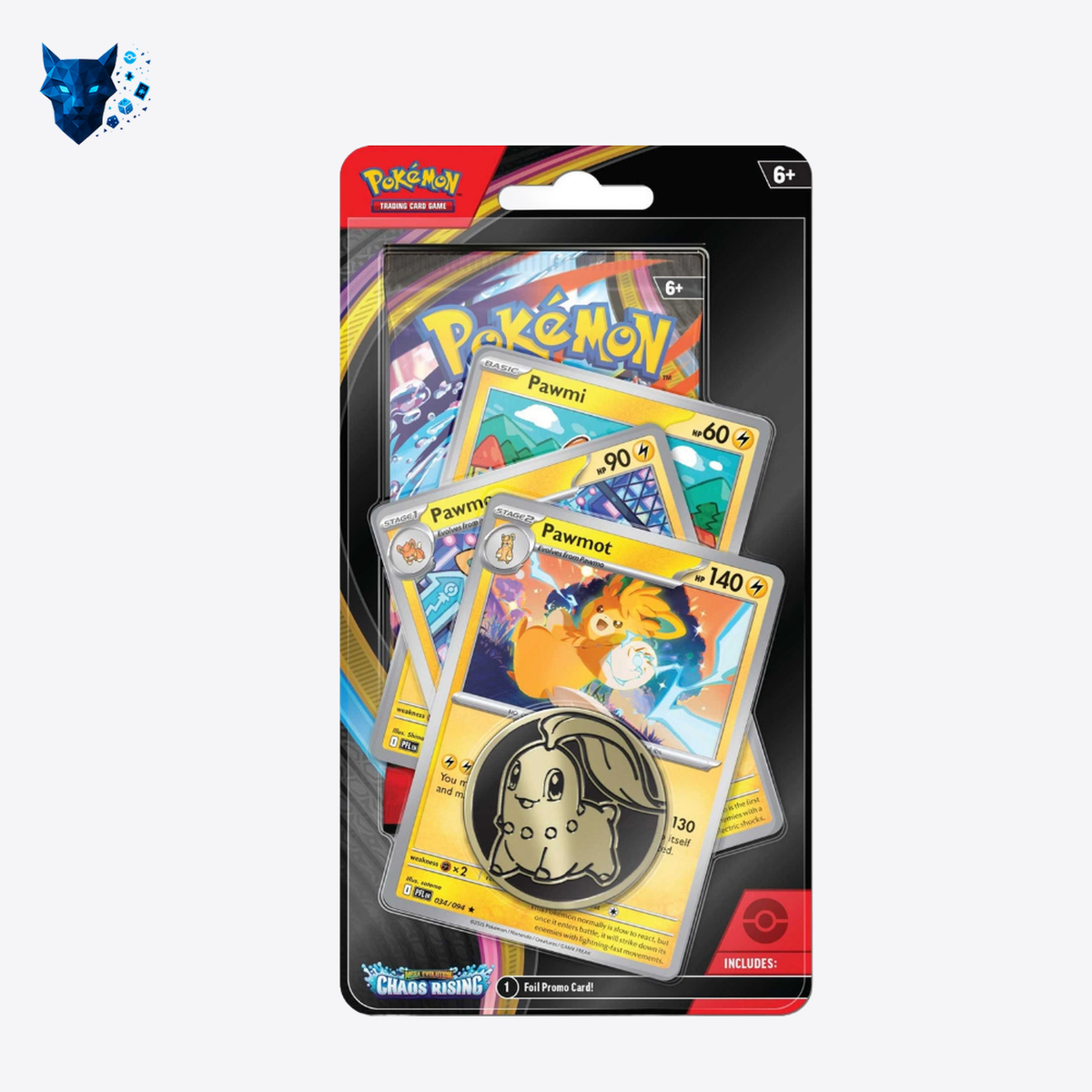 [Sealed Display] Pokémon TCG – Mega Evolution (ME04) : Chaos Rising – Premium Checklane Blister – Pawmot