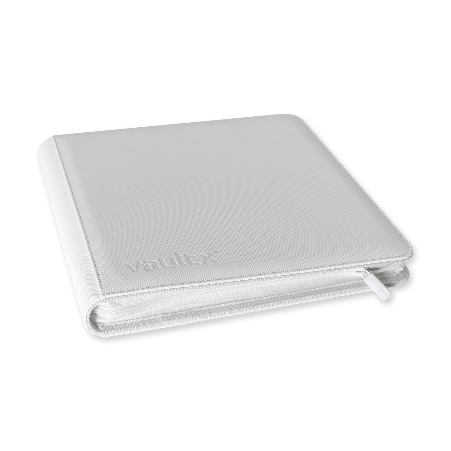 Vault X: 12-Pocket Zip Binder – Exo-Tec® White Edition