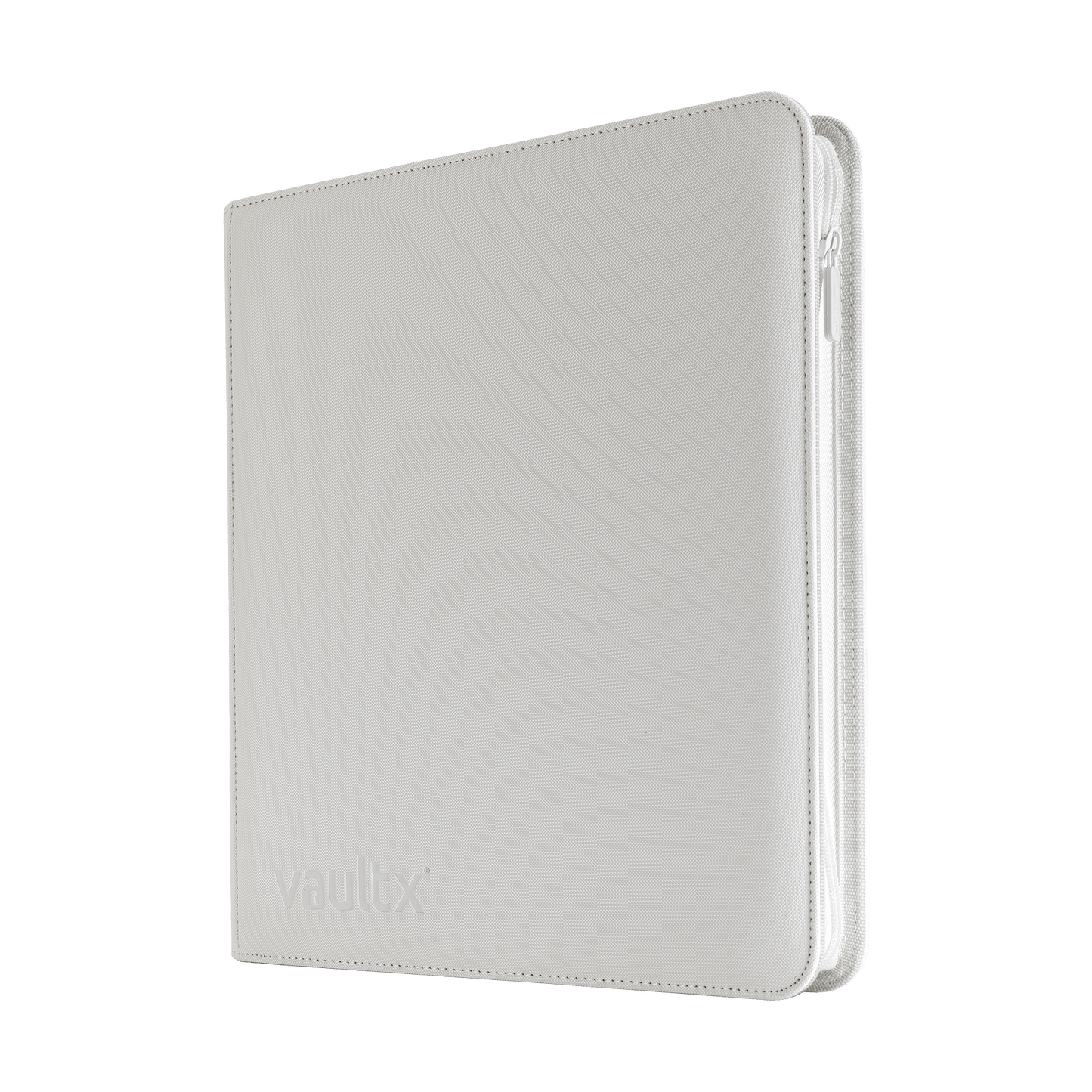 Vault X: 12-Pocket Zip Binder – Exo-Tec® White Edition