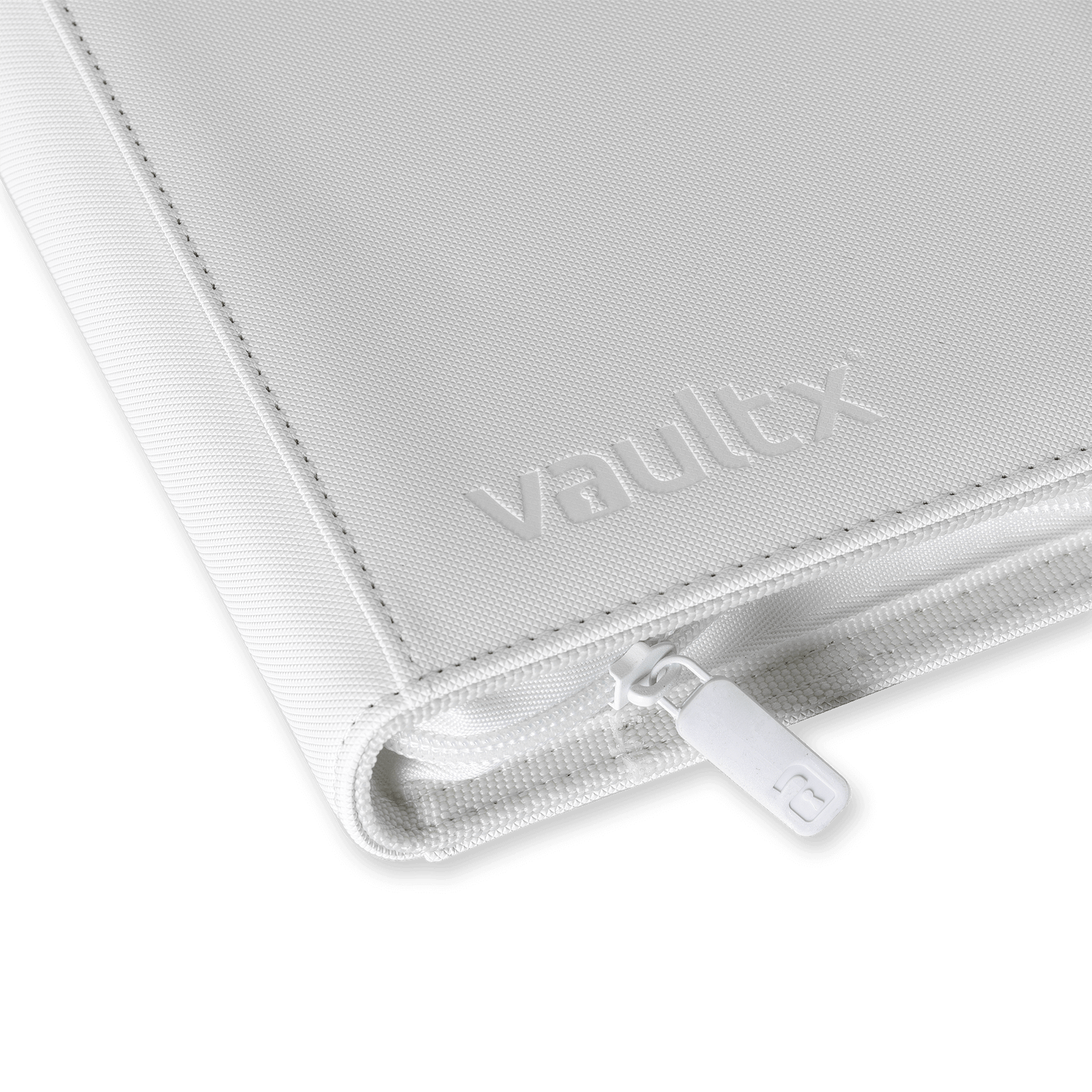 Vault X: 12-Pocket Zip Binder – Exo-Tec® White Edition