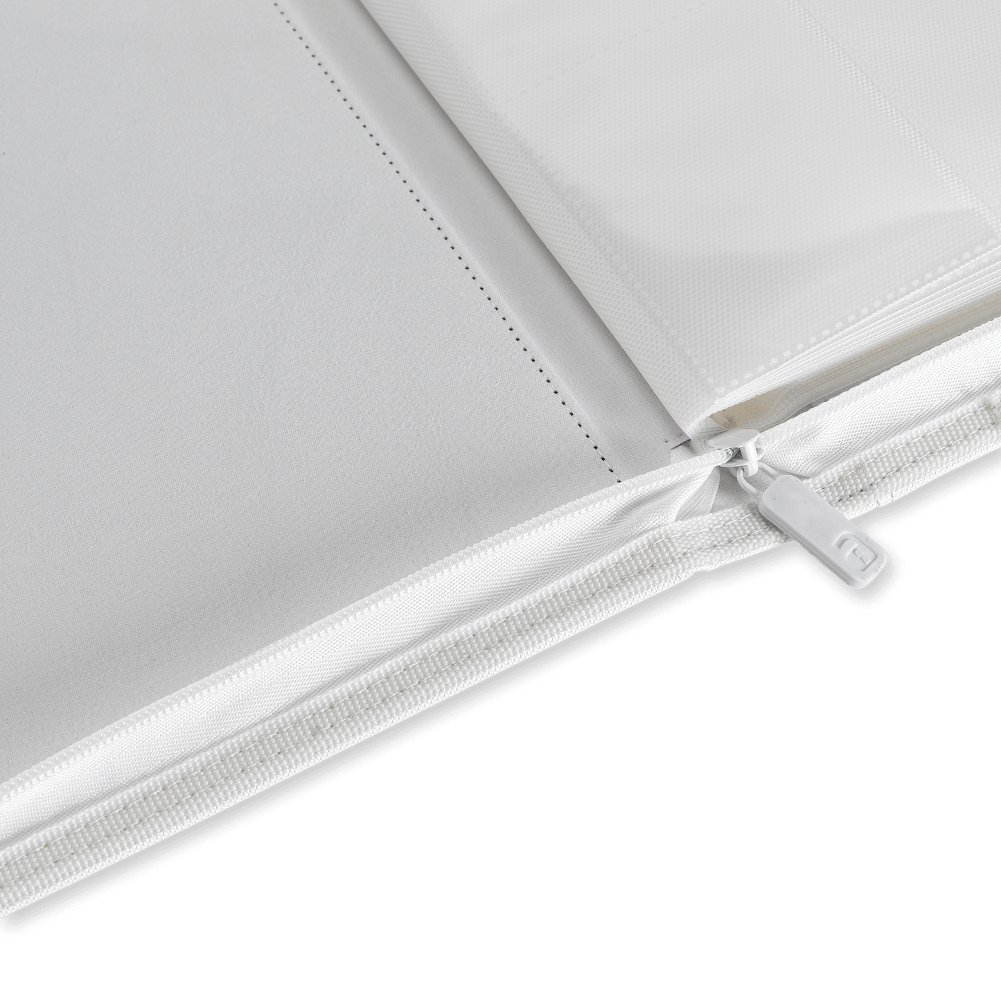 Vault X: 12-Pocket Zip Binder – Exo-Tec® White Edition